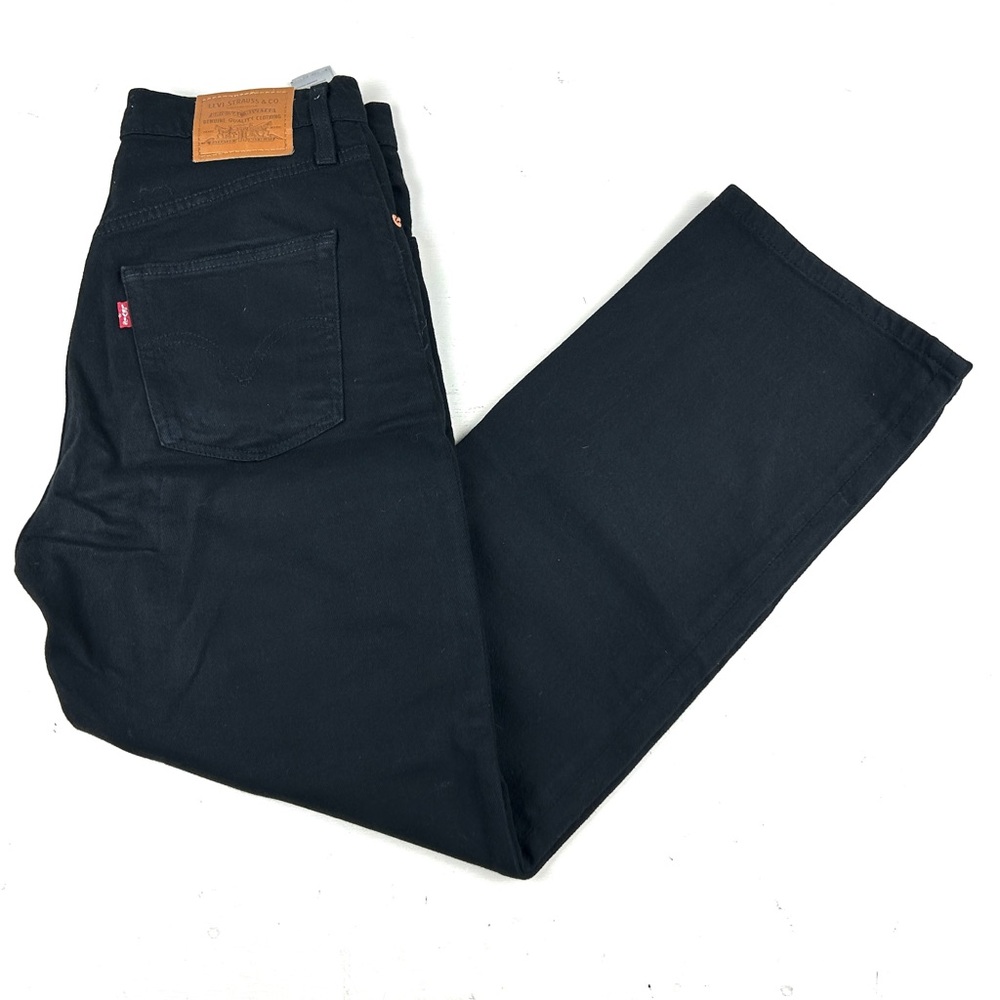 Levi's High Rise Ribcage Straight Ankle Black Jeans